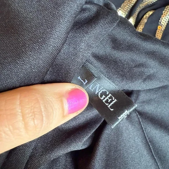 Y2k vintage black and gold beaded mermaid prom dress - Picture 7 of 8